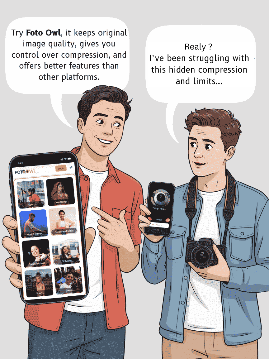 AI photo sharing platform - event photo management tool, Best Kwikpic alternative Foto Owl AI